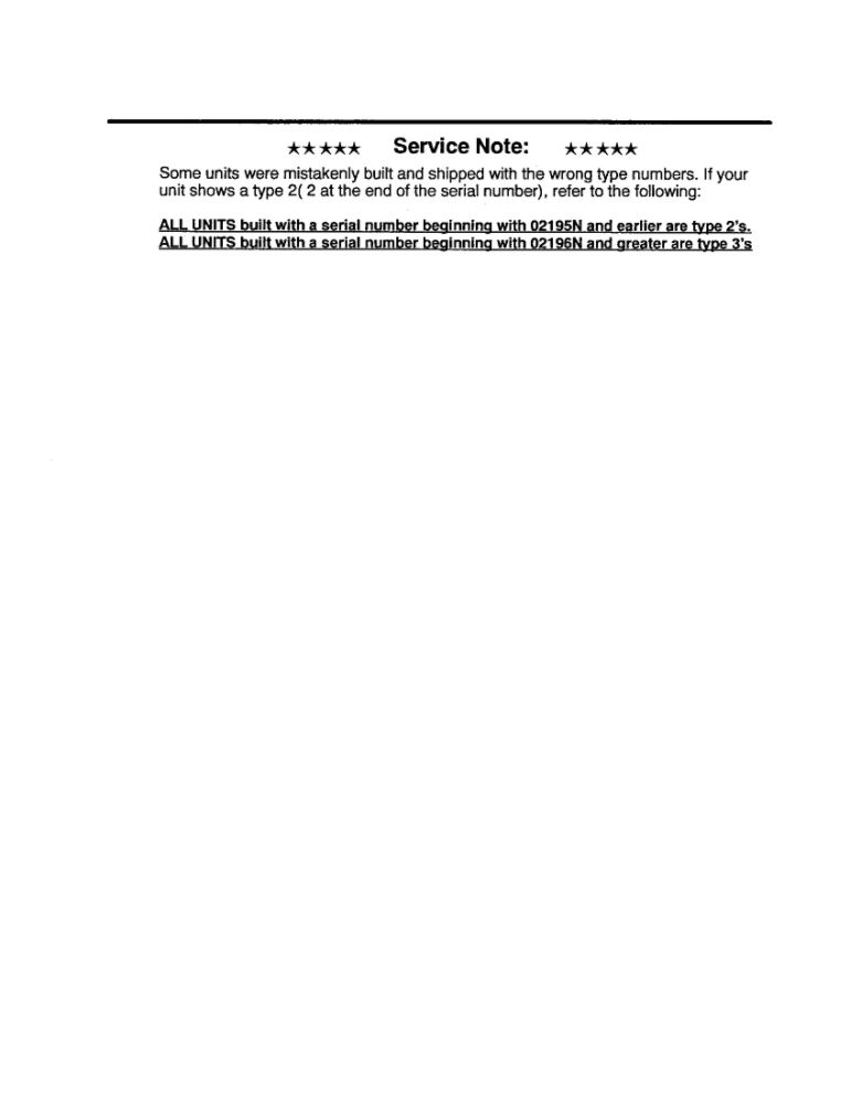 Service Note Diagram and Parts List for BV2000 Type 2 Weed Eater Leaf Blower / Vacuum